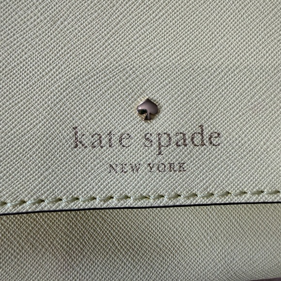 Kate Spade Light Yellow Crossbody or Clutch with original Dust Bag 4.5” x 6.5” - Picture 3 of 8